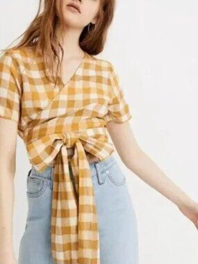 Ace and Jig Sierra Top / Yellow Fez Print / size S